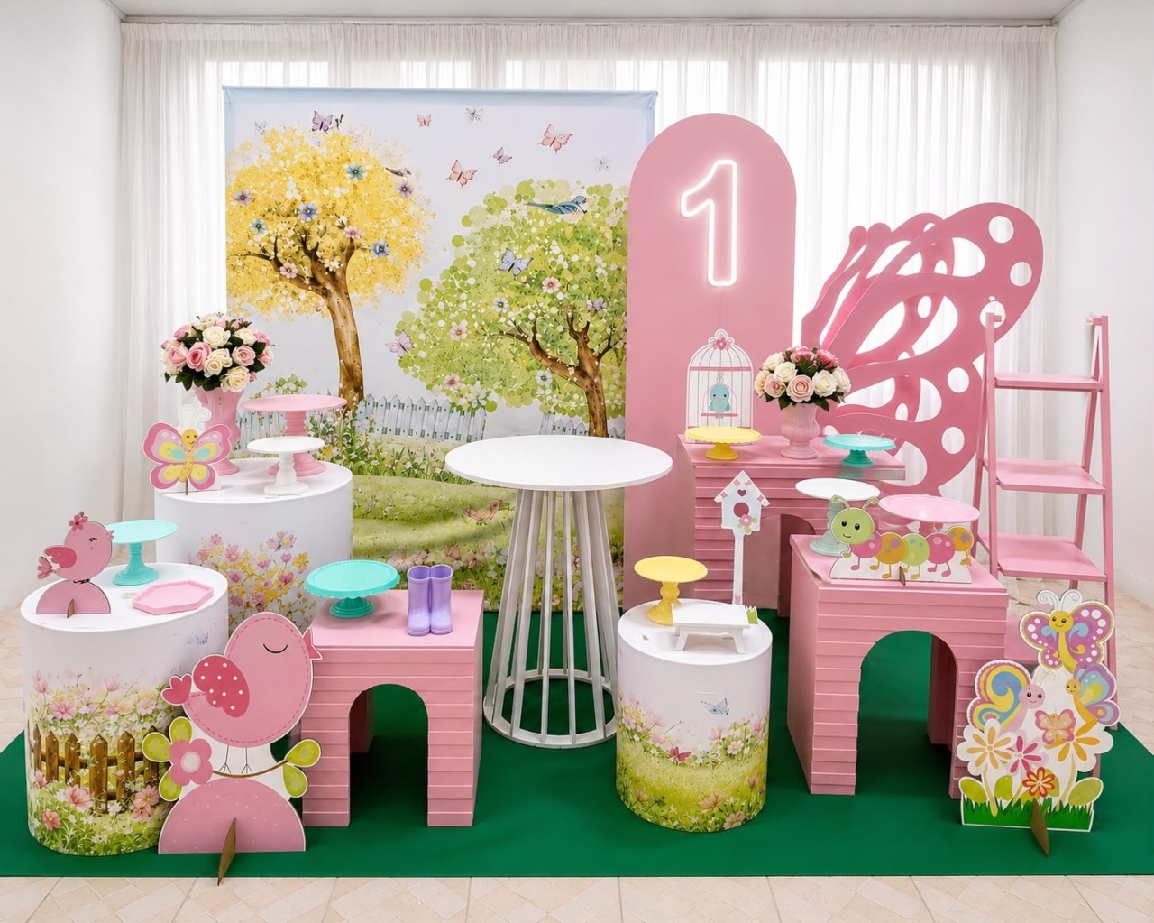 Kit Jardim Encantado Personalizado - Olaf Decoracao e pegue monte 