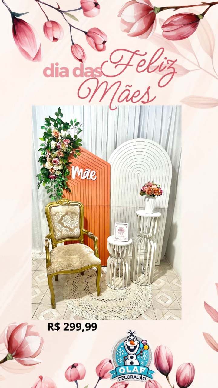 Mães - Olaf Decoracao e pegue monte 