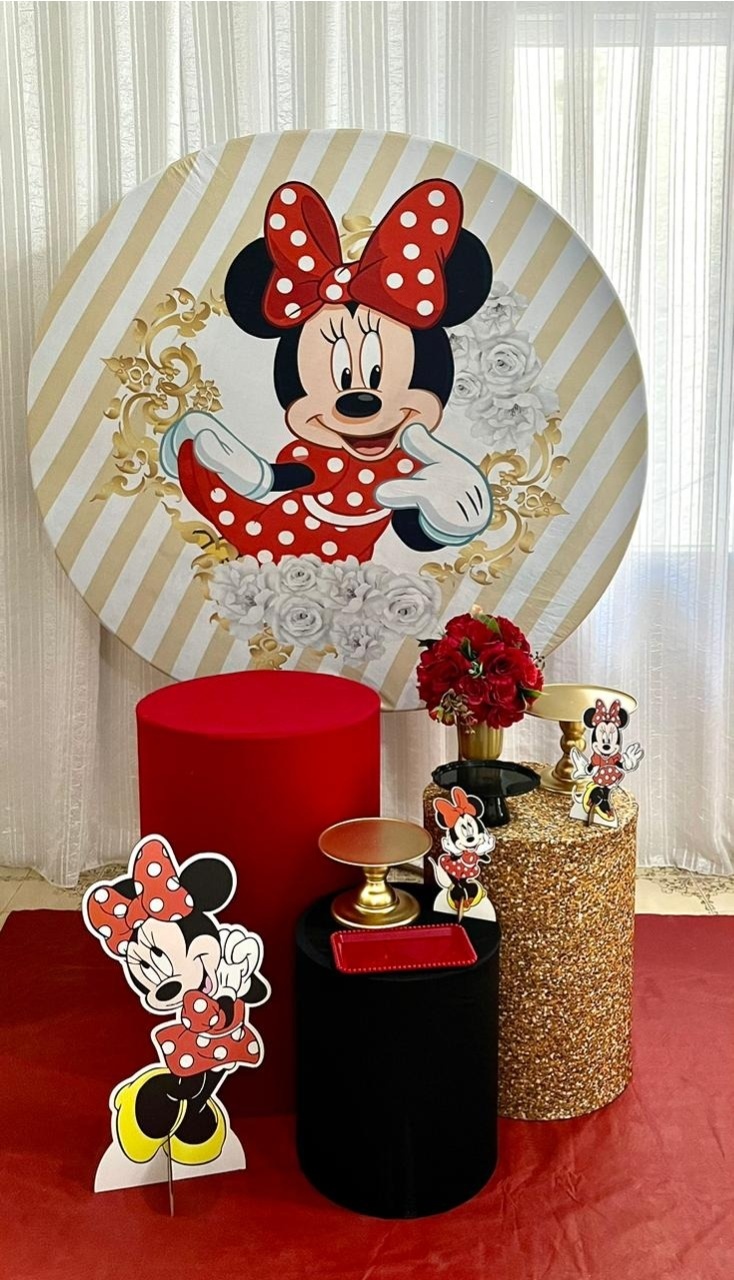 Minie Realeza Kit Prata - Olaf Decoracao e pegue monte 