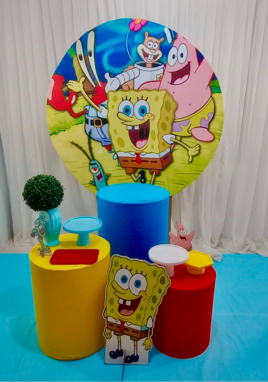 Kit Bob Esponja Prata - Olaf Decoracao e pegue monte 