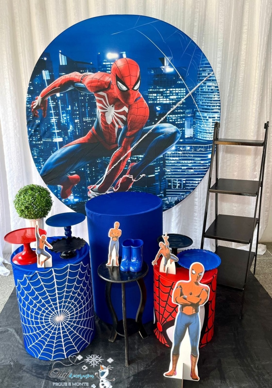 Homem Aranha Kit Ouro - Olaf Decoracao e pegue monte 