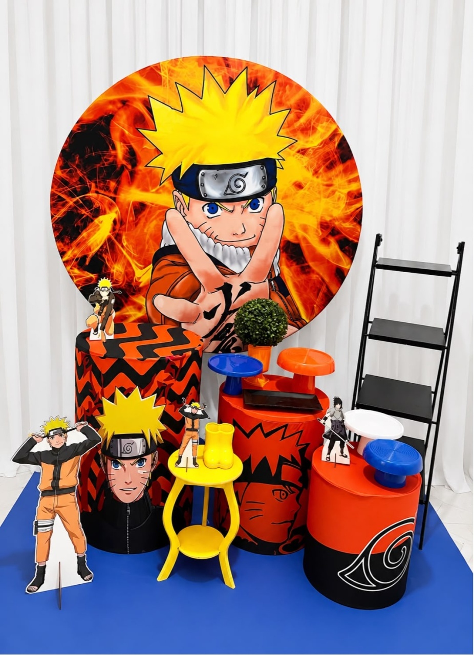 Kit Naruto Ouro - Olaf Decoracao e pegue monte 