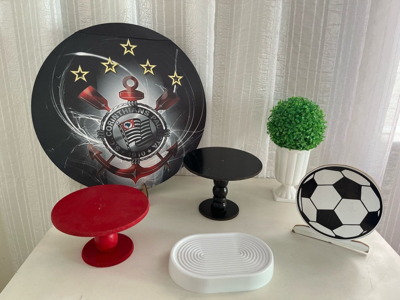 Kit Mesa Corintians - Olaf Decoracao e pegue monte 