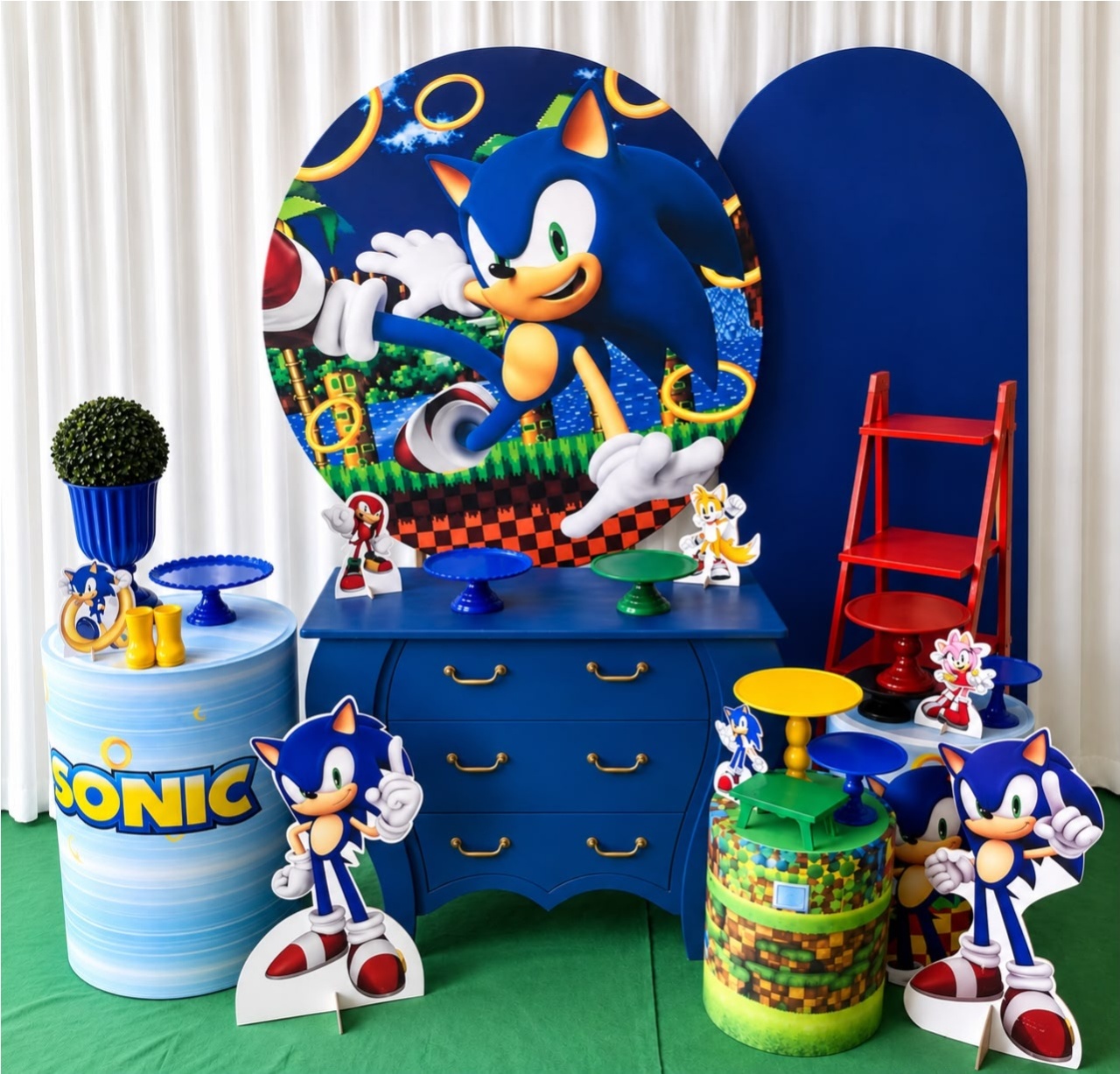 Kit Sonic Celebre - Olaf Decoracao e pegue monte 