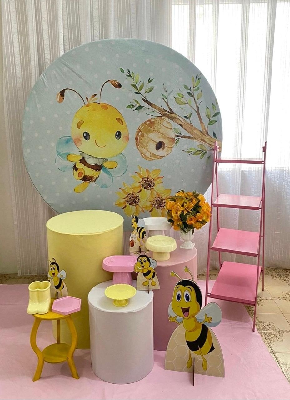 Kit Ouro da Abelhinha Menina - Olaf Decoracao e pegue monte 