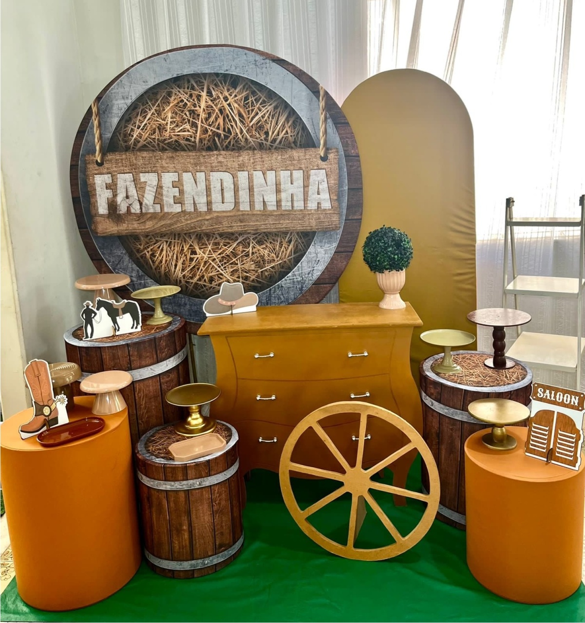 Kit Fazenda Rustica Luxo - Olaf Decoracao e pegue monte 