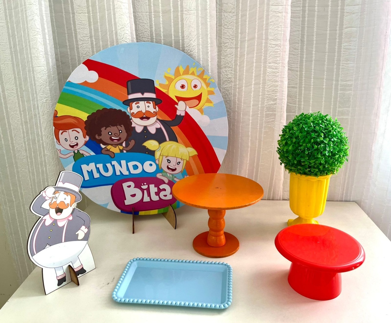 Kit Mesa Mundo Bita - Olaf Decoracao e pegue monte 