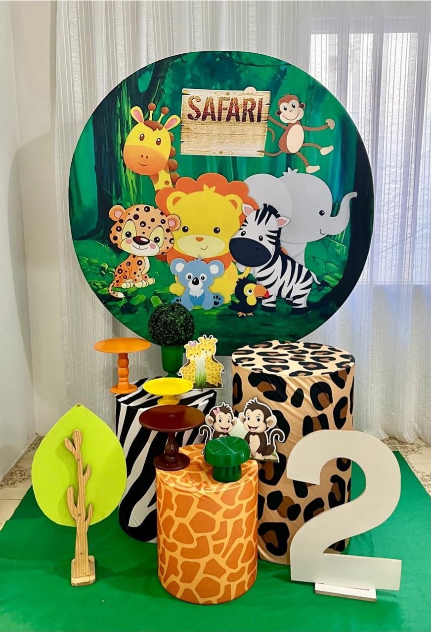 Kit Safari Prata 1 - Olaf Decoracao e pegue monte 