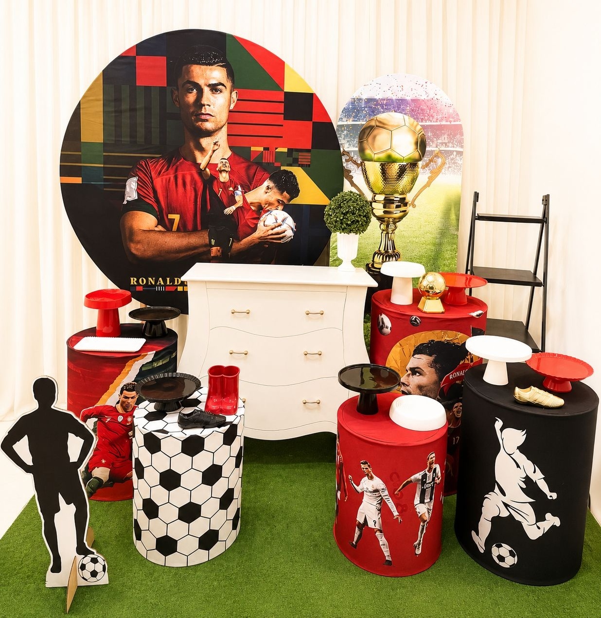 Kit Cristiano Ronaldo Luxo - Olaf Decoracao e pegue monte 