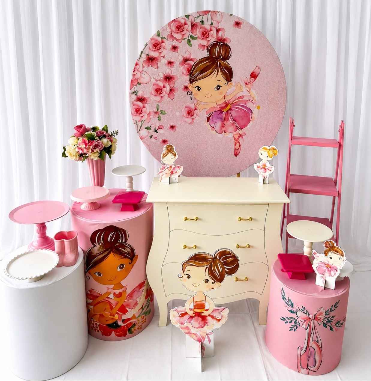 Kit Bailarina Branca Sublime - Olaf Decoracao e pegue monte 