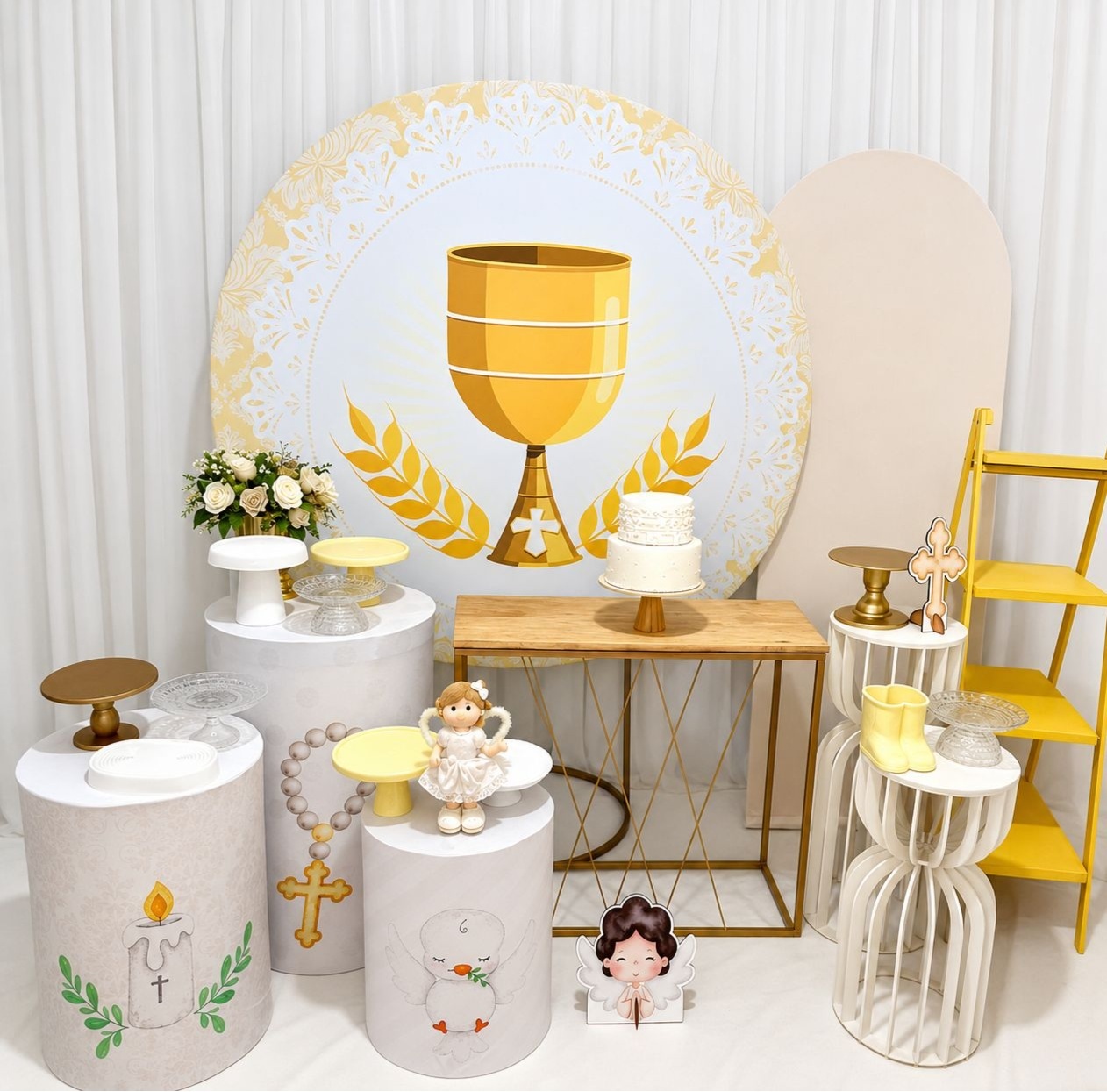 Kit Batizado Luxo - Olaf Decoracao e pegue monte 