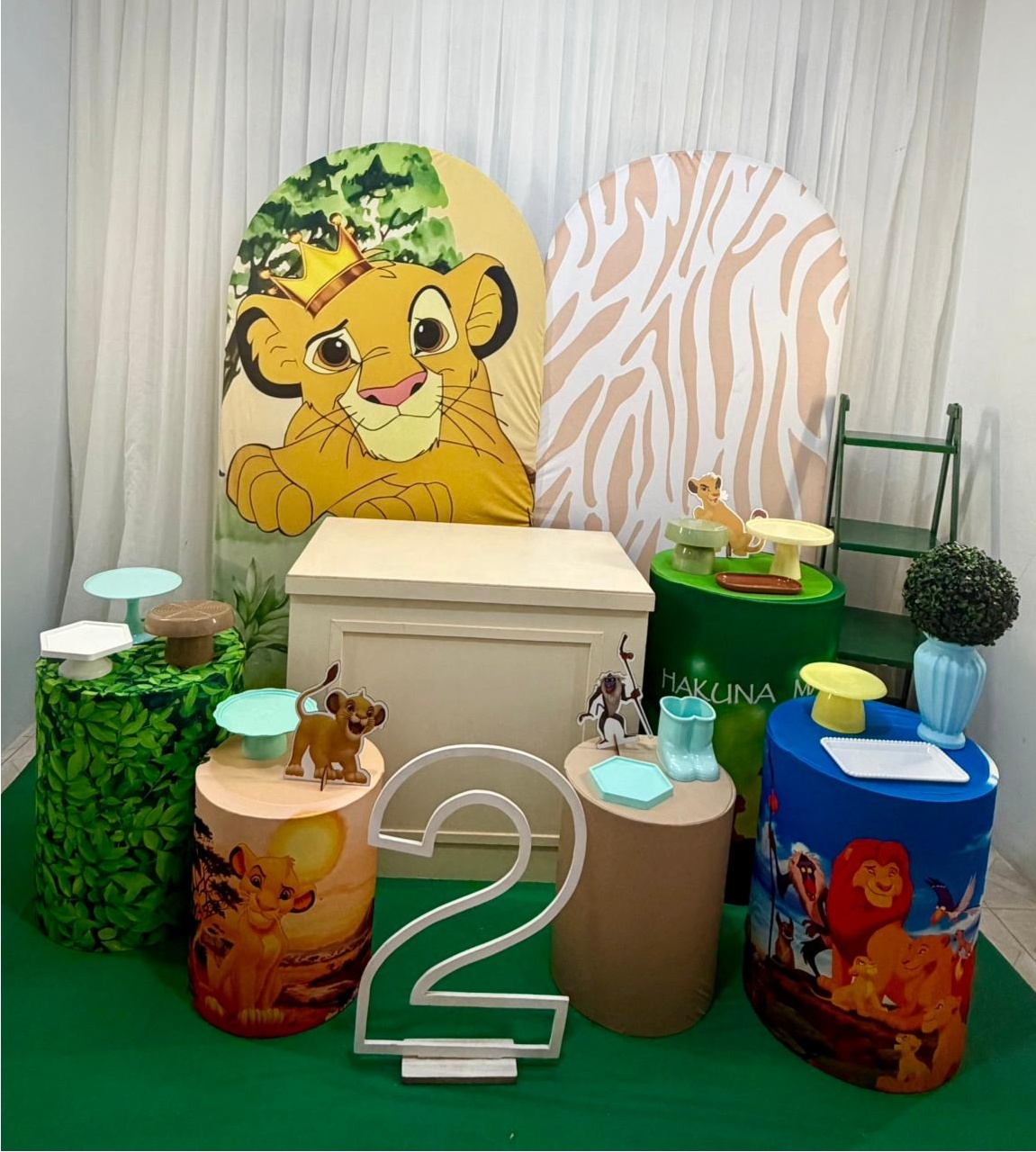 Composição Luxo Rei Leão Filho - Olaf Decoracao e pegue monte 