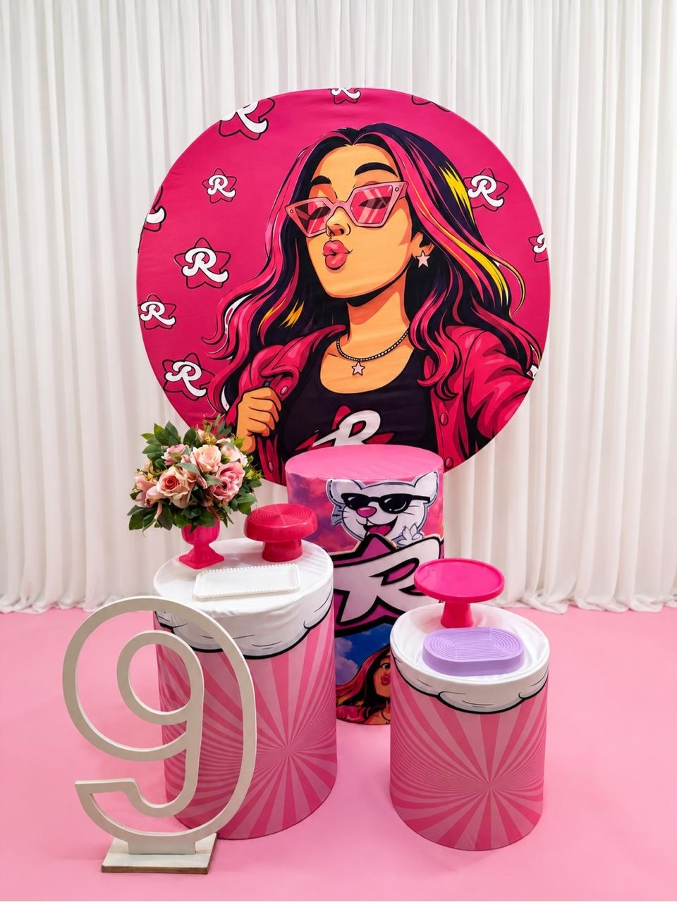 Kit Emilly Vick Prata - Olaf Decoracao e pegue monte 