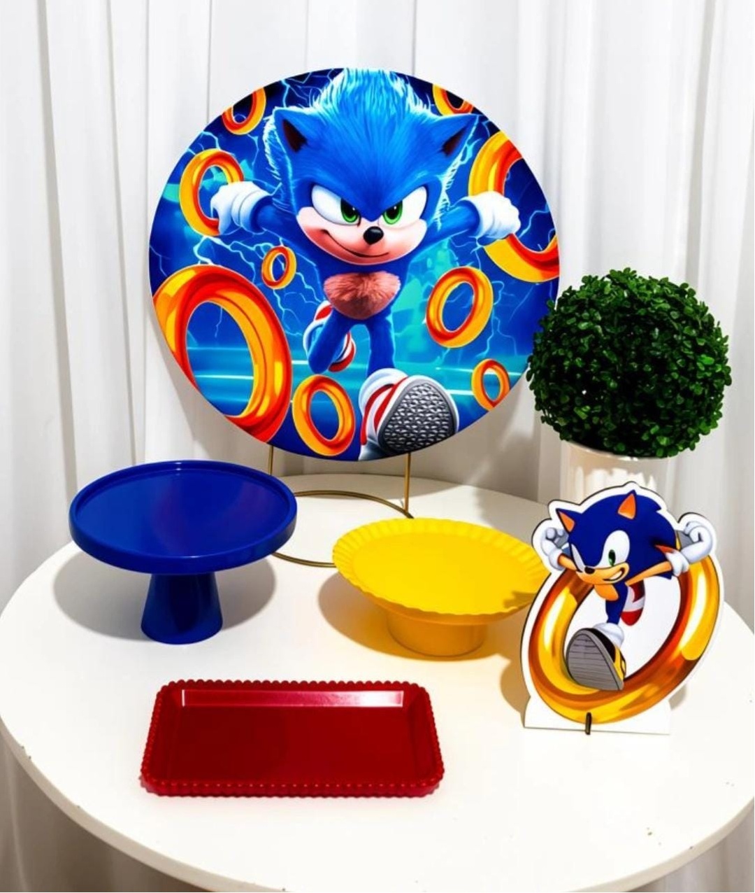 Kit Mesa Sonic - Olaf Decoracao e pegue monte 