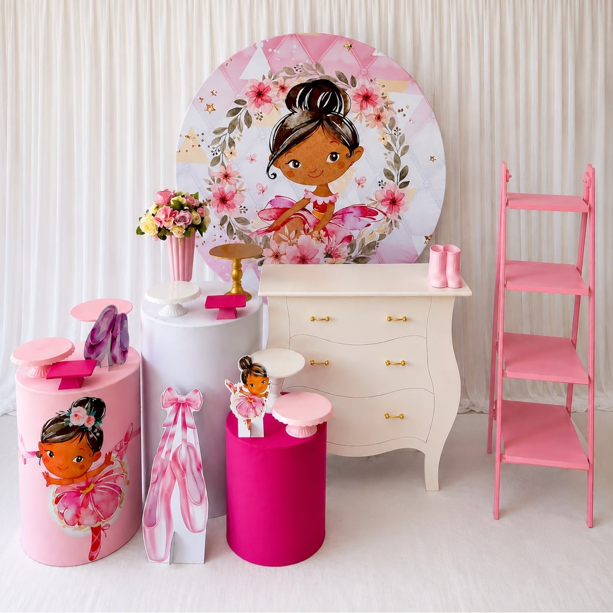 Kit Bailarina Morena Sublime - Olaf Decoracao e pegue monte 