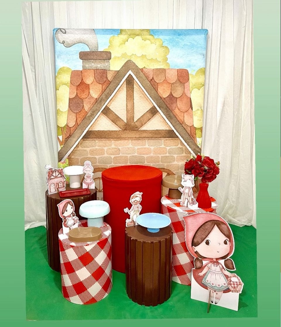 Chapeuzinho Vermelho  - Olaf Decoracao e pegue monte 