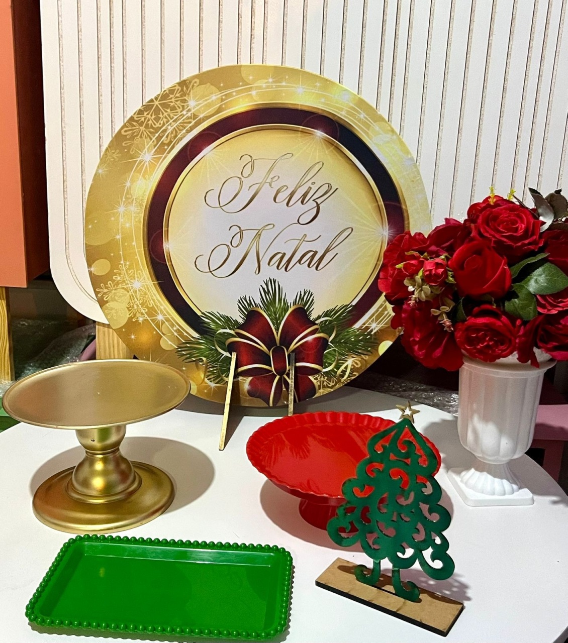 Kit Mesa Natal Amarelo - Olaf Decoracao e pegue monte 