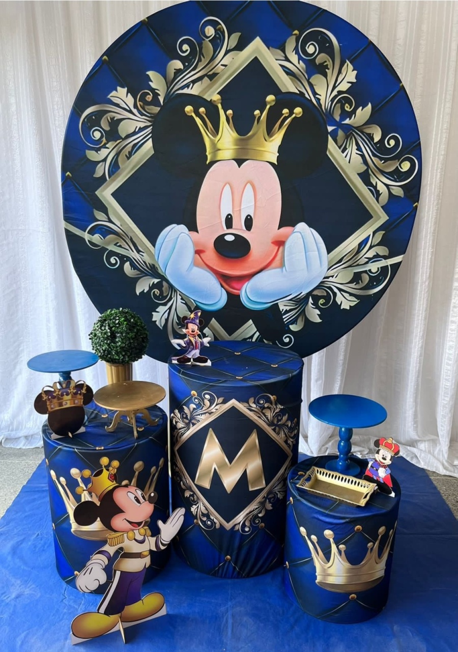 Kit Mickey Realeza Prata - Olaf Decoracao e pegue monte 