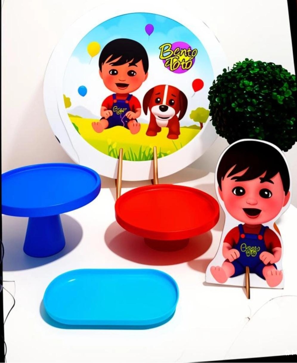 Kit Mesa Bento E Toto - Olaf Decoracao e pegue monte 
