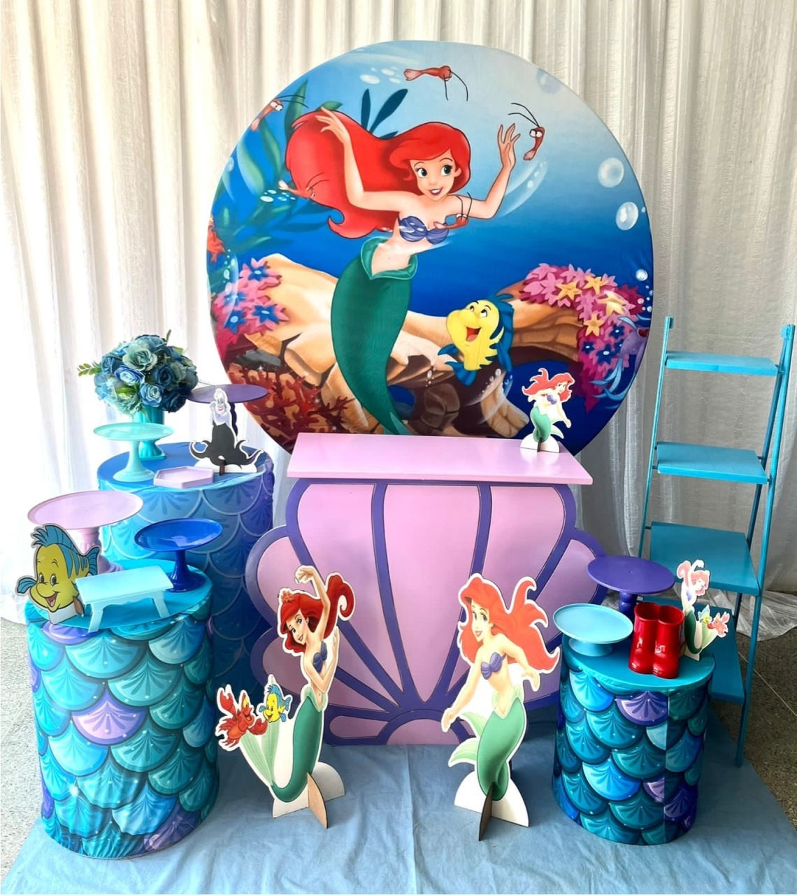 Kit Pequena Sereia Ariel Sublime - Olaf Decoracao e pegue monte 