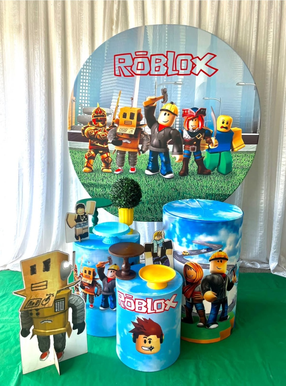 Kit Roblox Prata - Olaf Decoracao e pegue monte 
