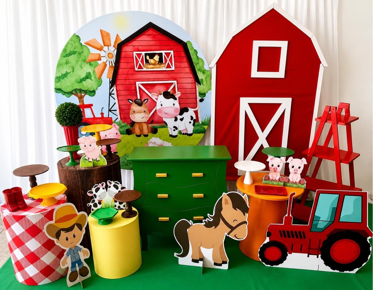 Kit Fazendinha Menino Luxo - Olaf Decoracao e pegue monte 