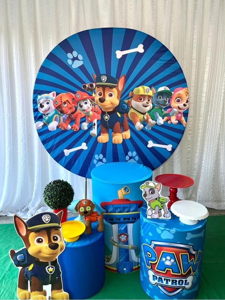 Patrulha Canina Kit Prata - Olaf Decoracao e pegue monte 