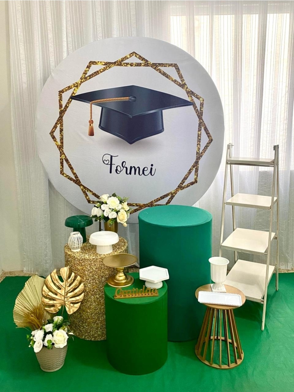 Kit Formatura Ouro - Olaf Decoracao e pegue monte 