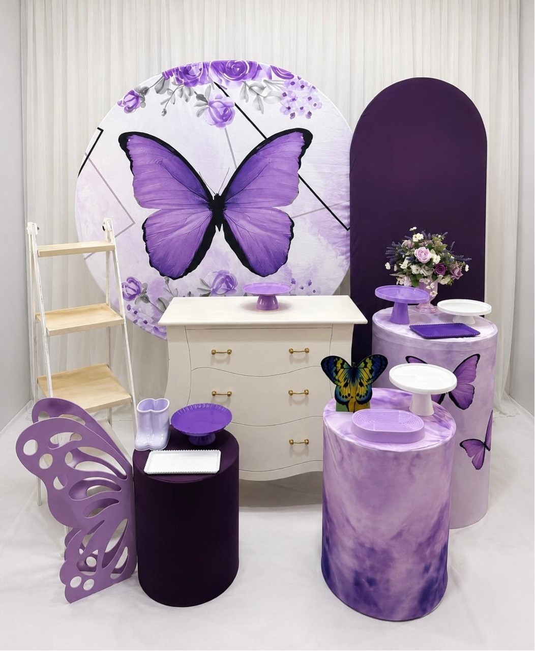 Kit Celebre Borboleta Lilas Novo - Olaf Decoracao e pegue monte 