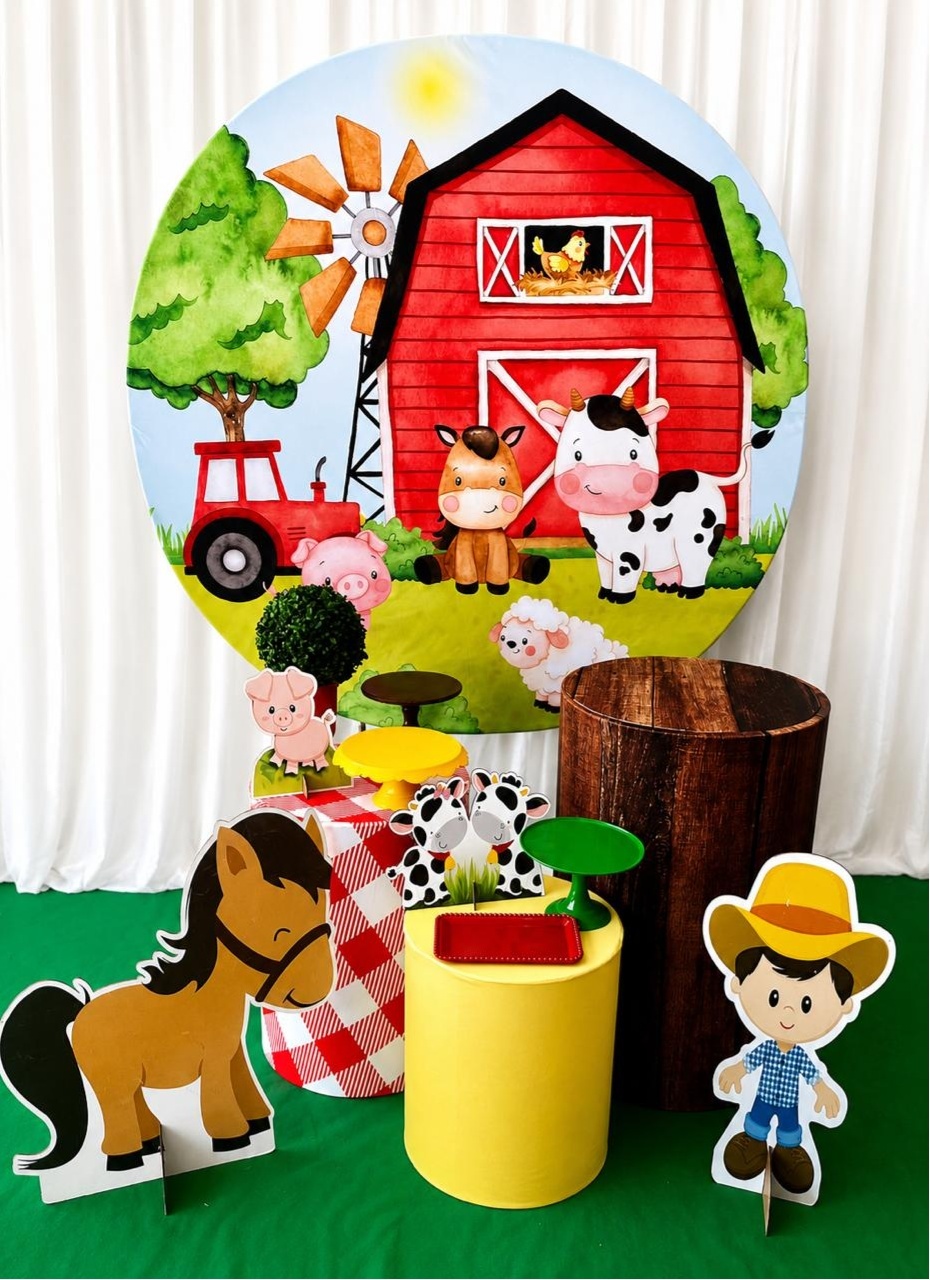 Kit Fazendinha Menino Prata - Olaf Decoracao e pegue monte 