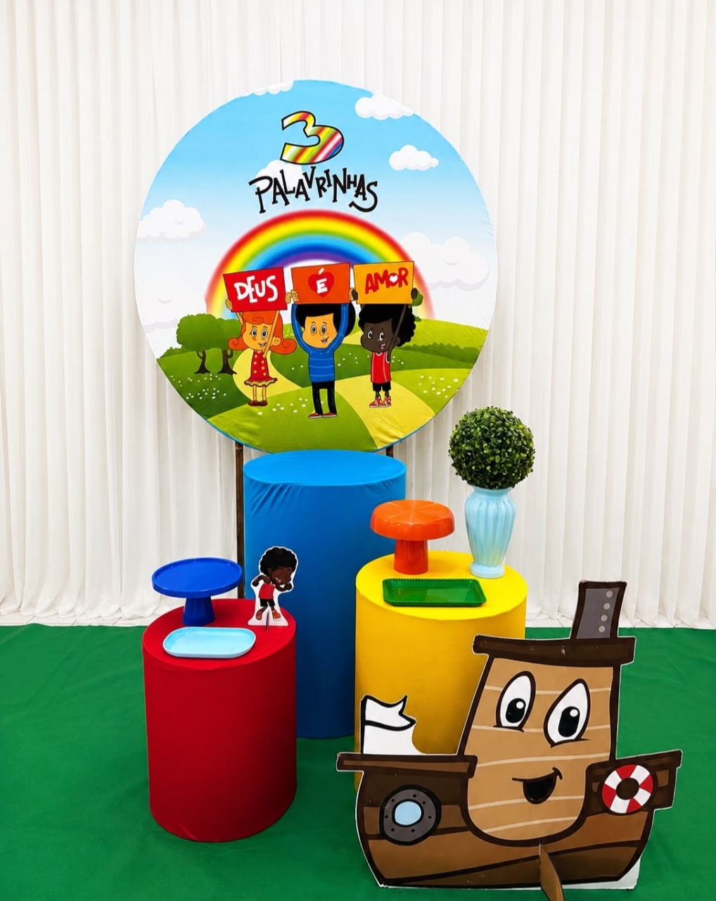 Kit 3 Palavrinha Prata Menino - Olaf Decoracao e pegue monte 