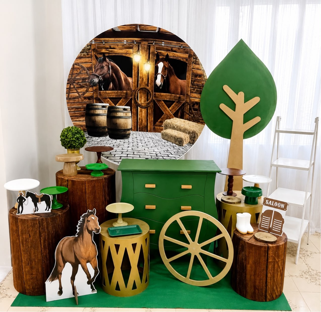 Kit Cavalo Luxo - Olaf Decoracao e pegue monte 