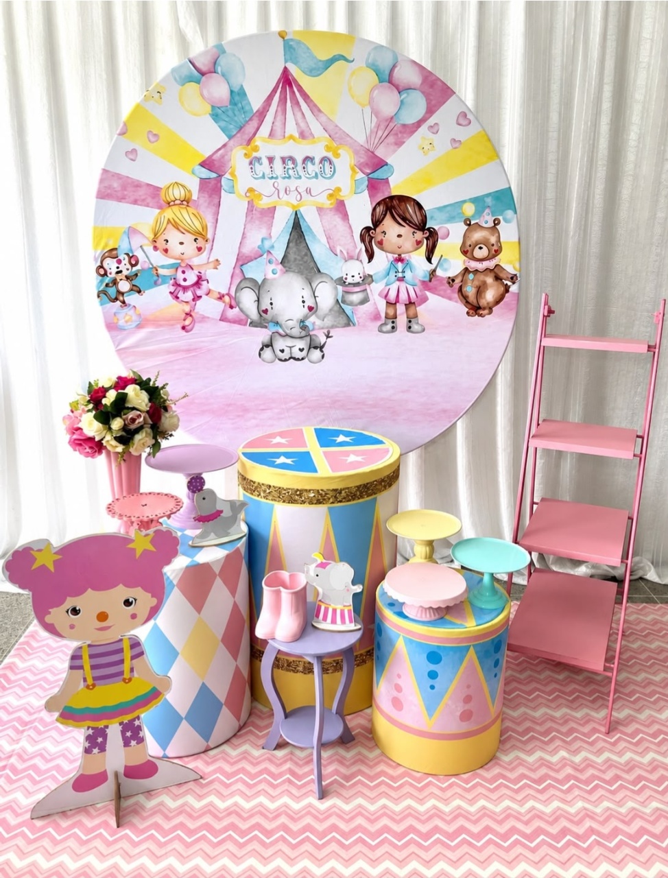 Kit Circo Menina Ouro - Olaf Decoracao e pegue monte 