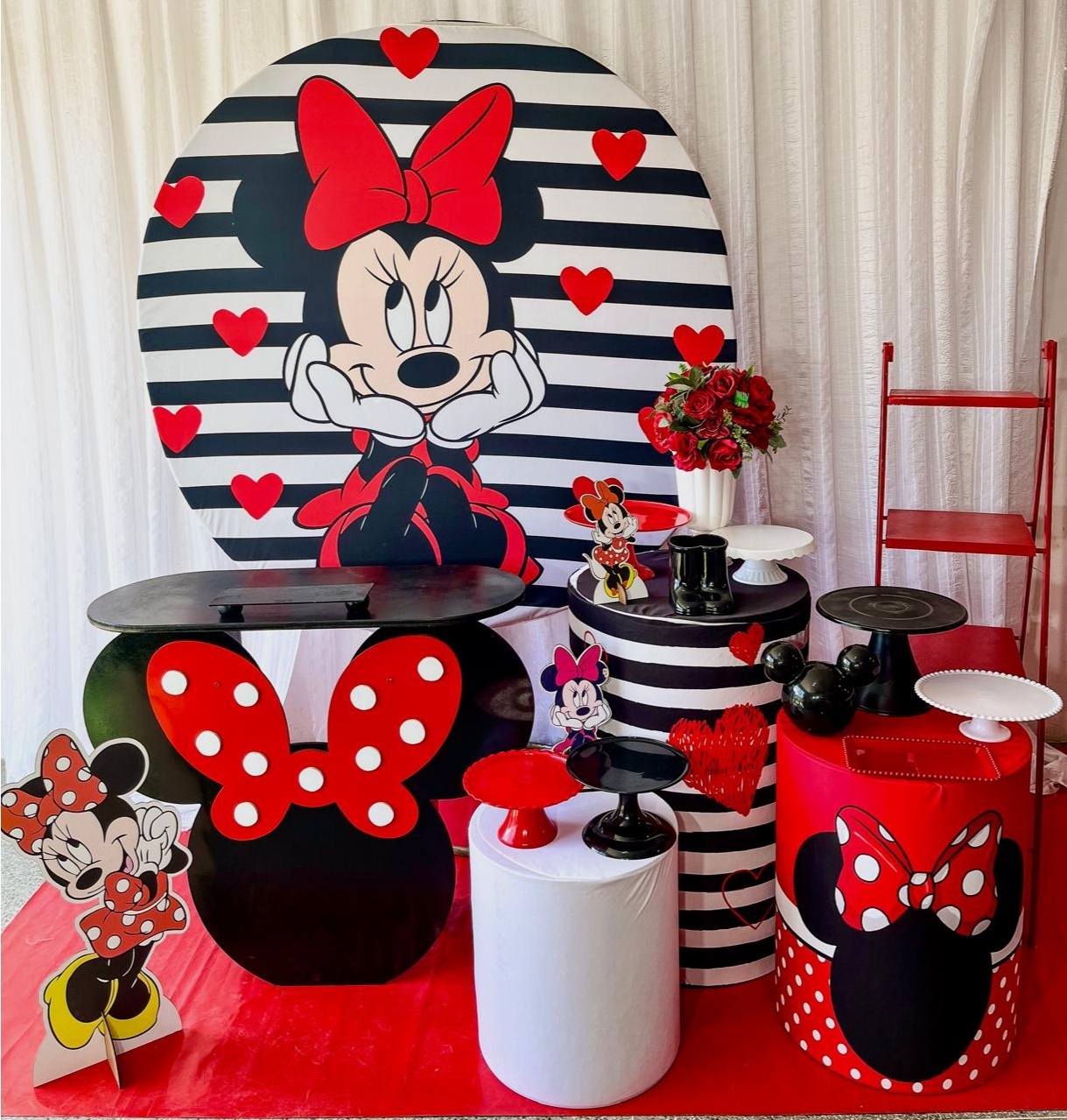 Kit Sublime Minie Vermelha - Olaf Decoracao e pegue monte 