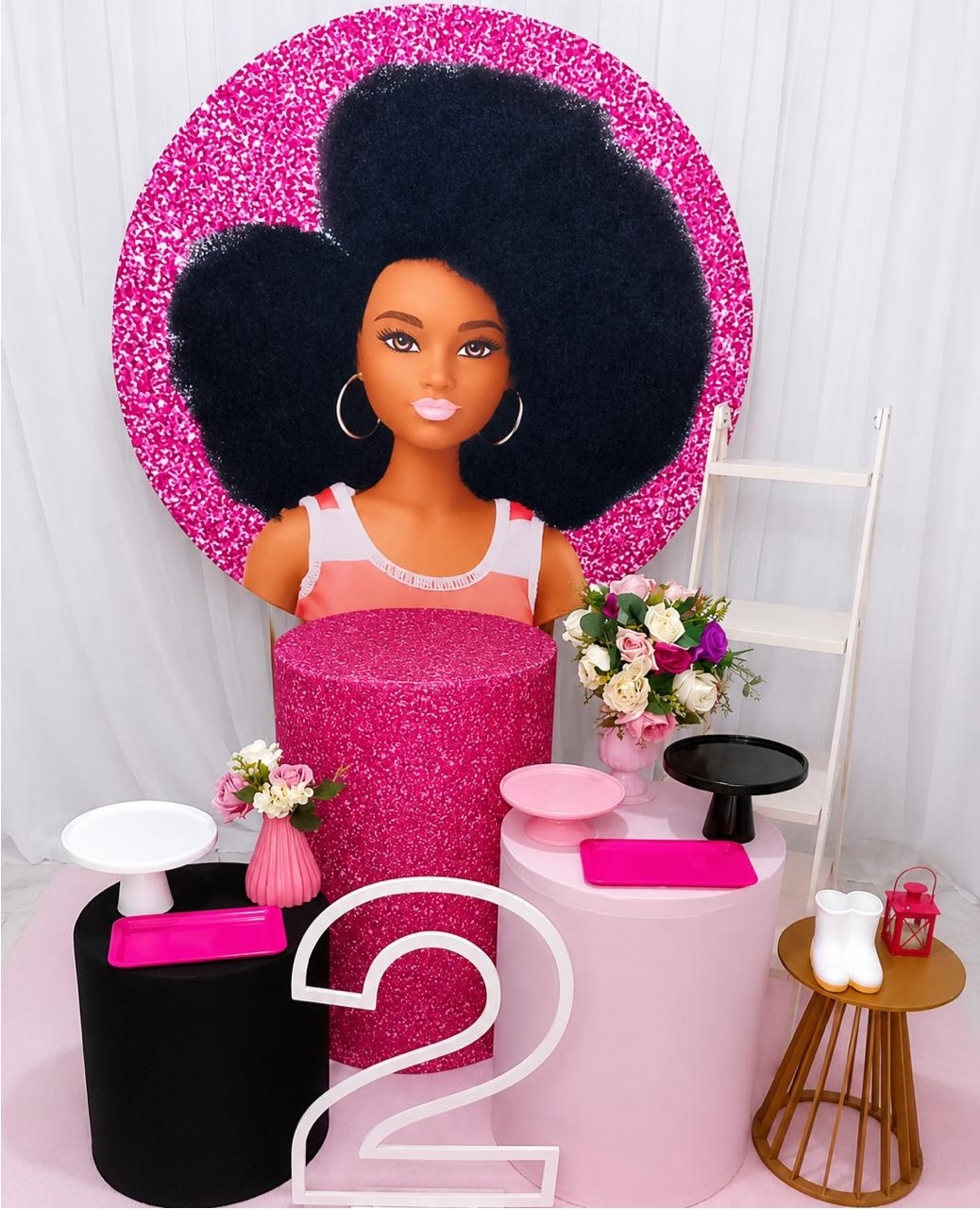 Kit Ouro Barbie Morena - Olaf Decoracao e pegue monte 