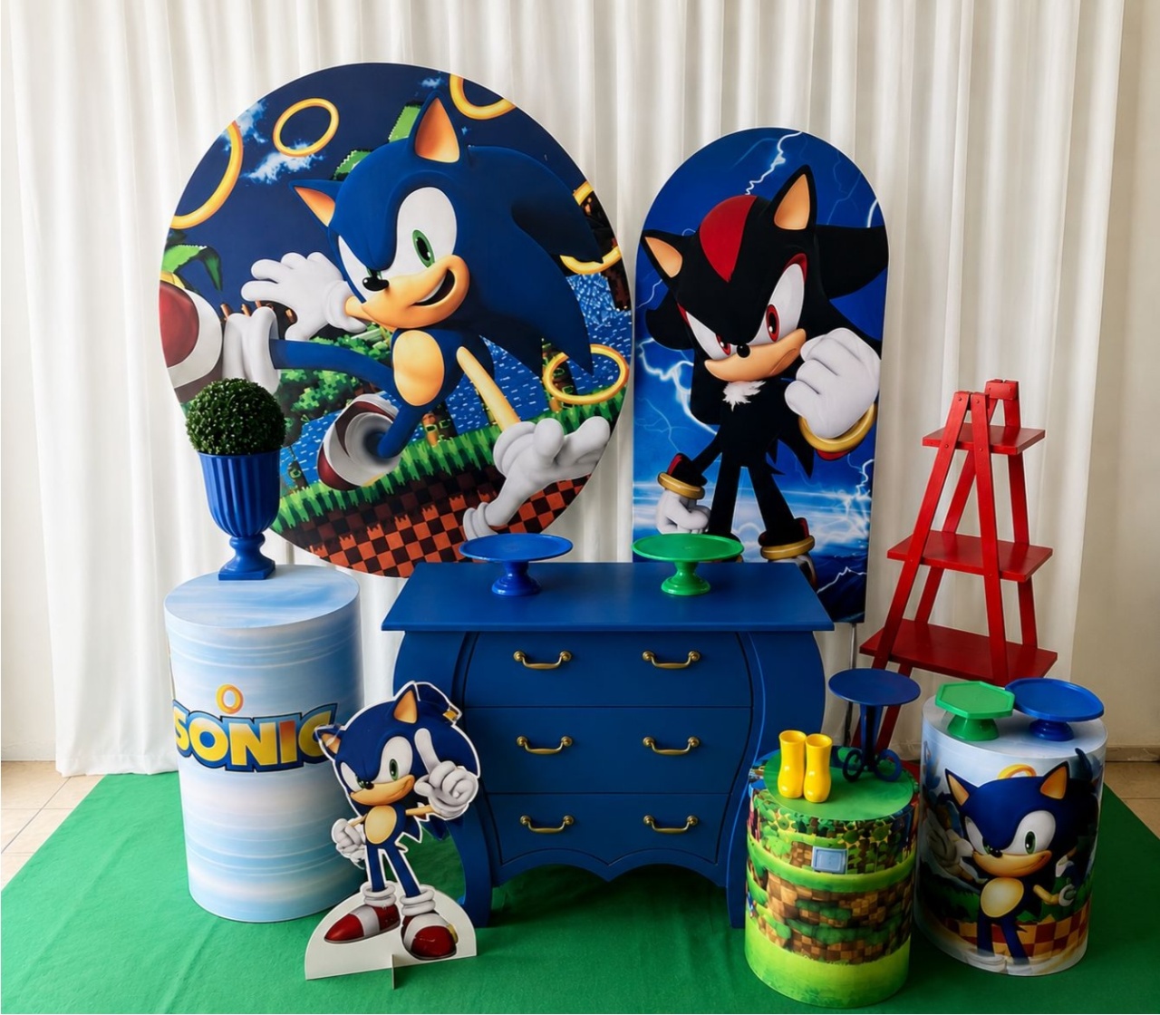 Kit Sonic Celebre - Olaf Decoracao e pegue monte 