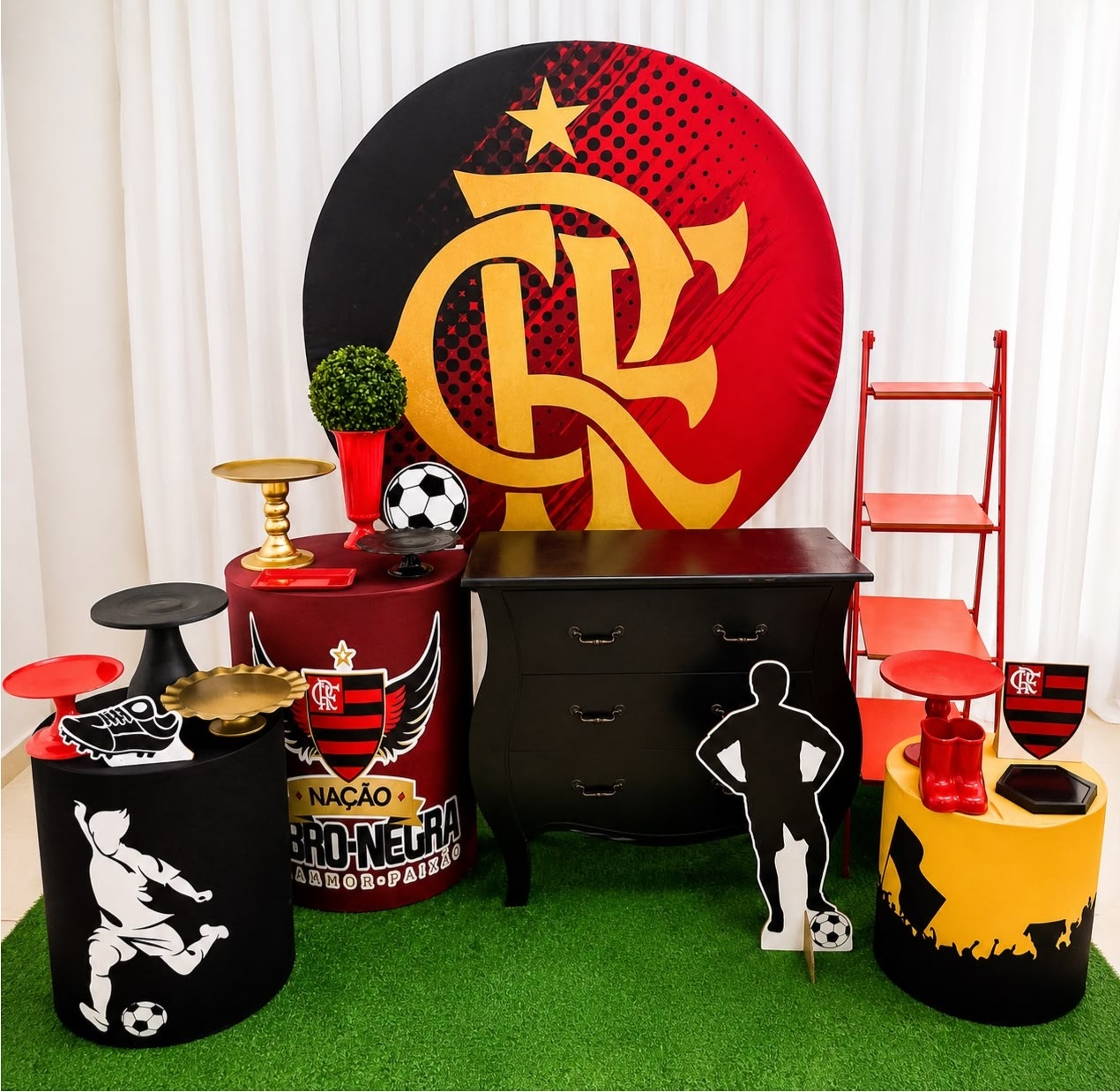 Kit Flamengo Sublime - Olaf Decoracao e pegue monte 
