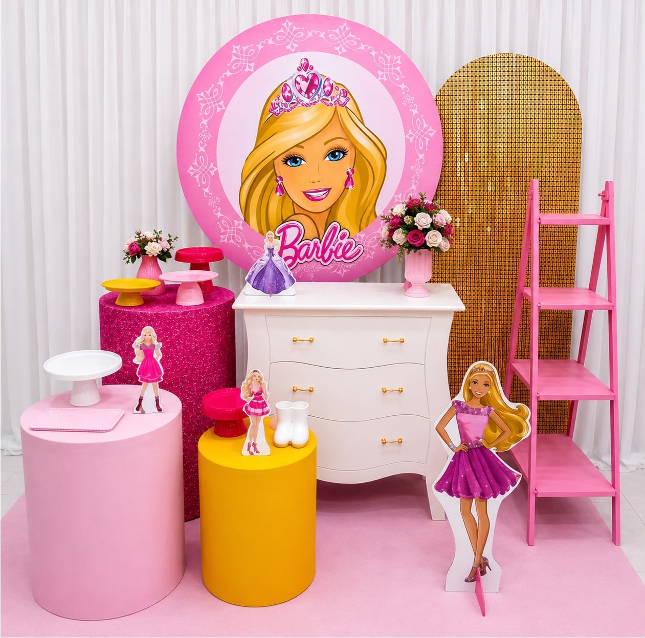 Kit Celebre Barbie Tradicional - Olaf Decoracao e pegue monte 
