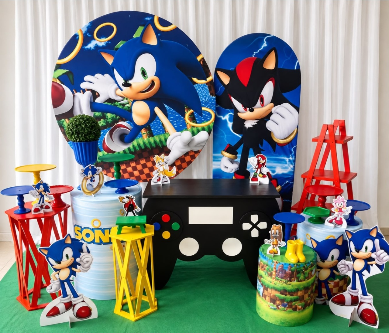 Kit Sonic Luxo - Olaf Decoracao e pegue monte 