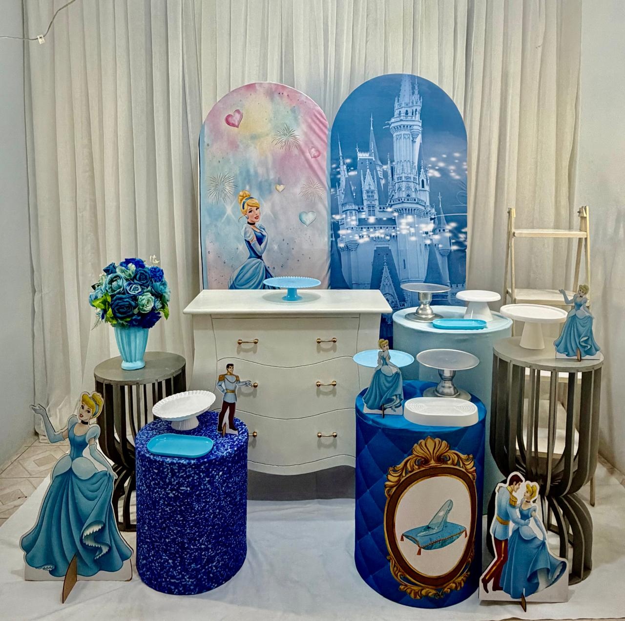 Composição Luxo Cinderela - Olaf Decoracao e pegue monte 