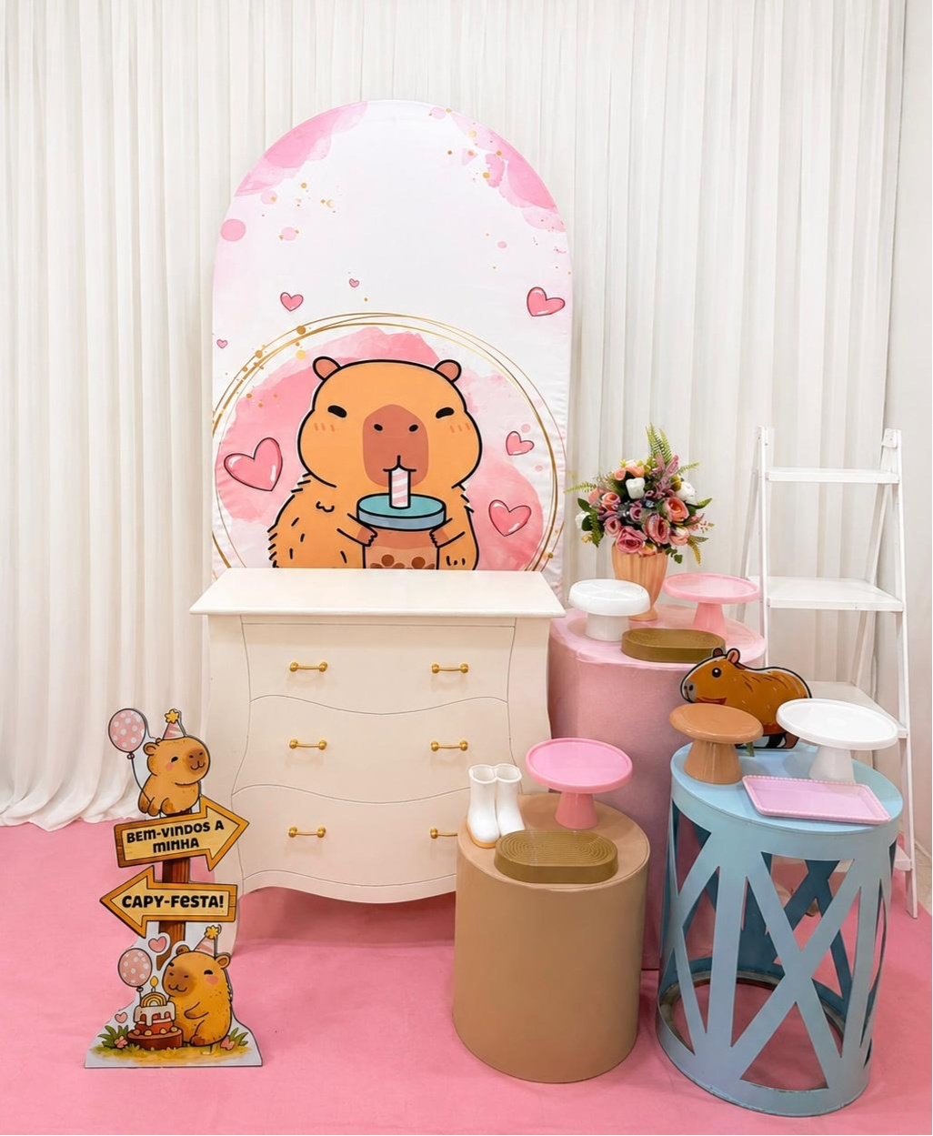 Kit Capivara Menina Sublime - Olaf Decoracao e pegue monte 
