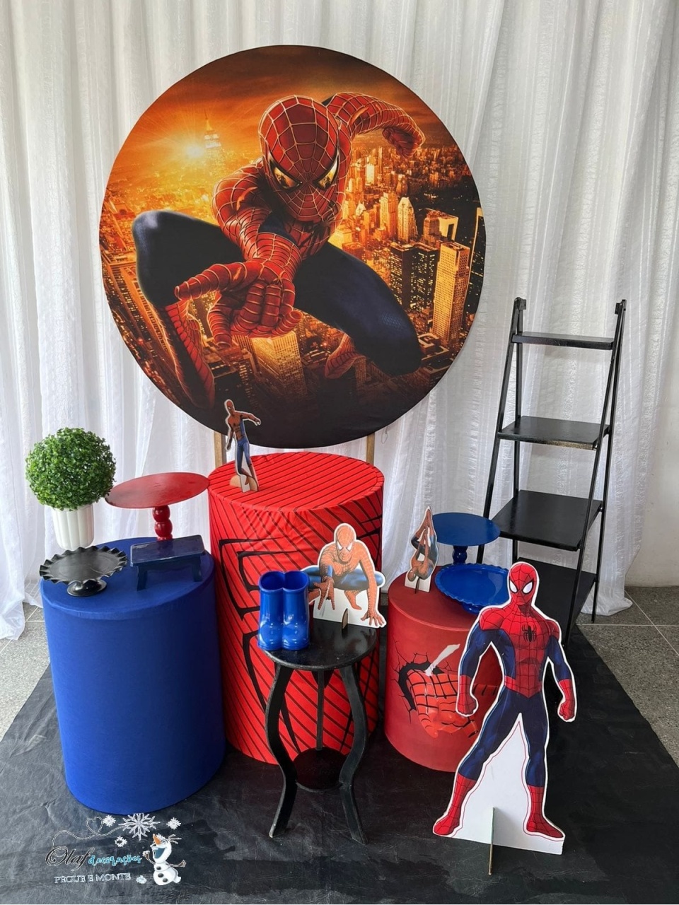 Homem Aranha Kit Ouro 1 - Olaf Decoracao e pegue monte 