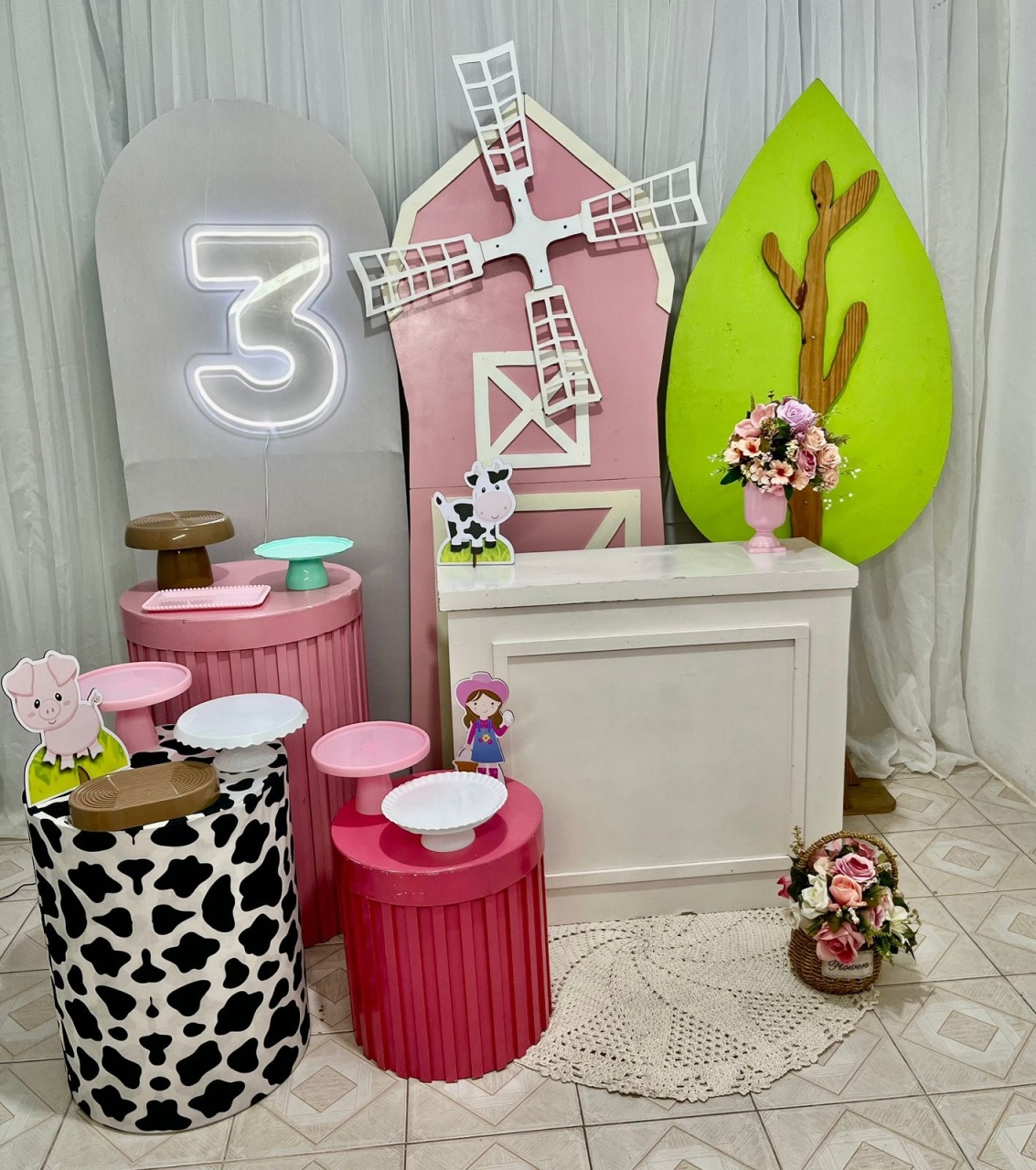 Composição Fazendinha - Olaf Decoracao e pegue monte 