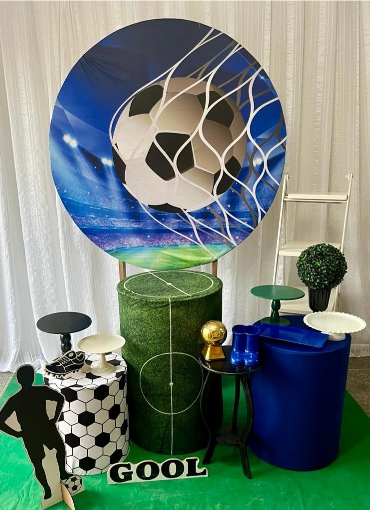 Kit Futebol Ouro - Olaf Decoracao e pegue monte 