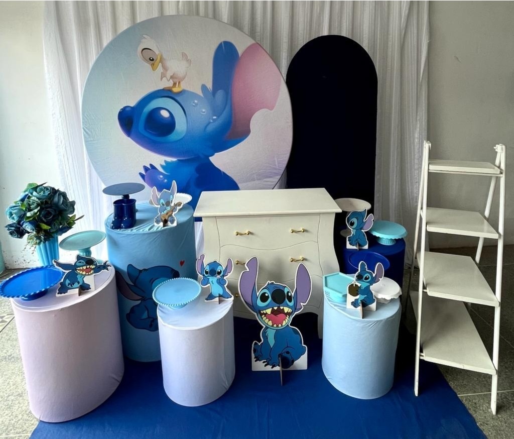 Kit Lilo Azul Menino Luxo - Olaf Decoracao e pegue monte 