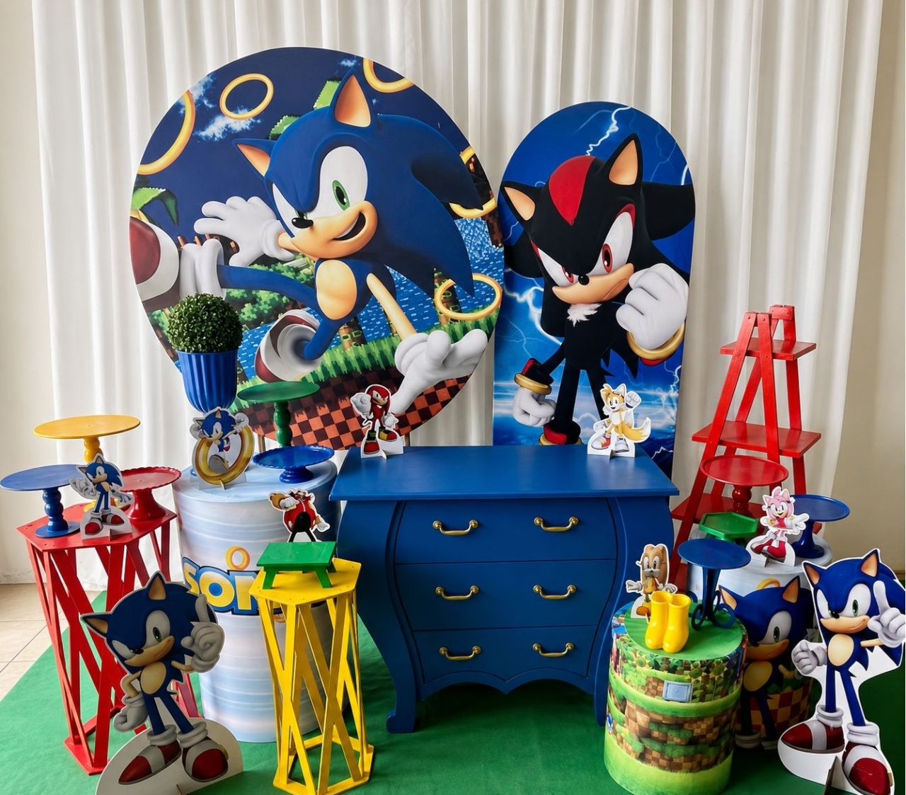 Kit Sonic Luxo - Olaf Decoracao e pegue monte 