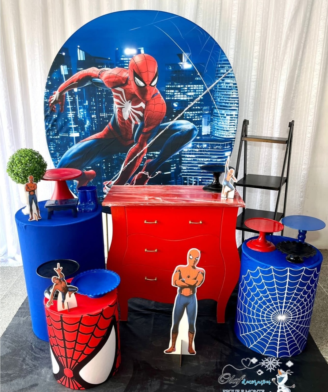 Homem Aranha Kit Sublime - Olaf Decoracao e pegue monte 