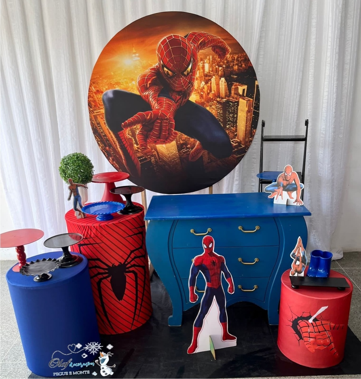 Homem Aranha Kit Sublime 1 - Olaf Decoracao e pegue monte 