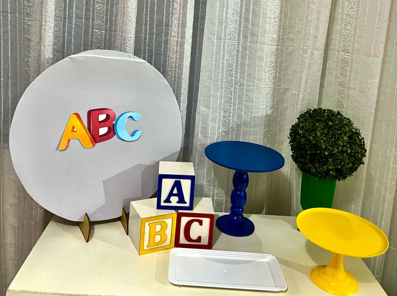 Kit Mesa Abc - Olaf Decoracao e pegue monte 
