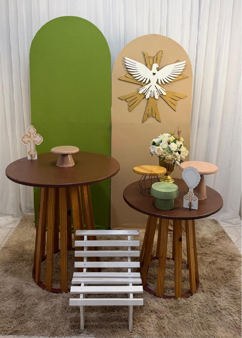 Composição Batizado Verde Oliva - Olaf Decoracao e pegue monte 